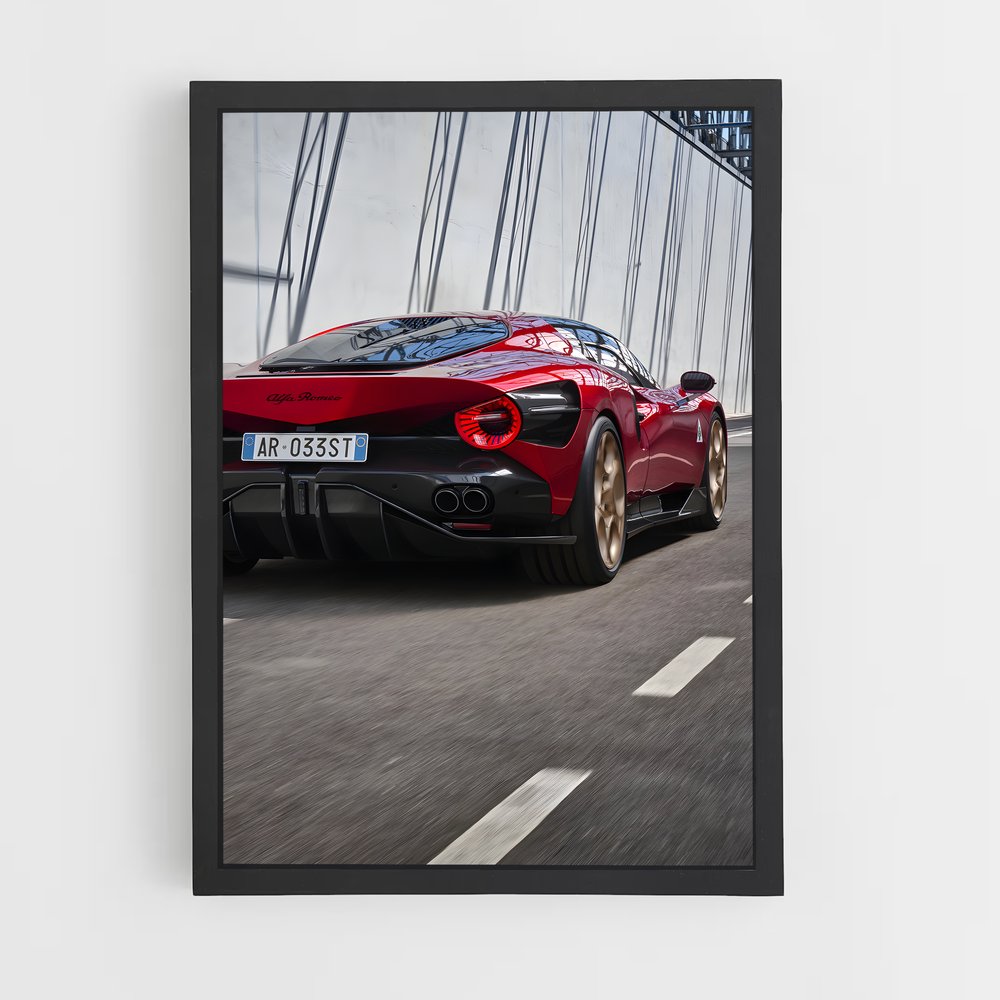 Poster Stradale D'une – affiche Alfa Romeo (vue 2)